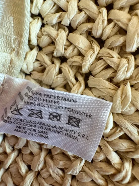 Dolce & Gabbana Light Blue Straw Hat | Beachy Resort Sun Hat | Rare Promo - Picture 5 of 9